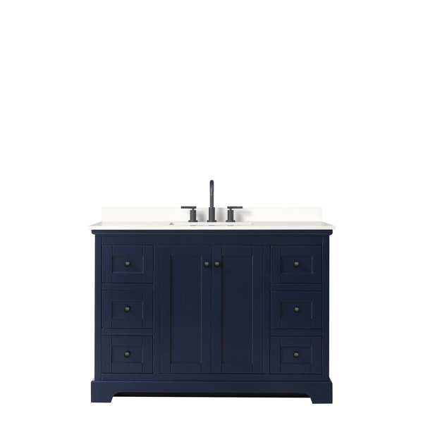 Wyndham Collection Avery 48 Single Bathroom Vanity With Quartz Top Wayfair